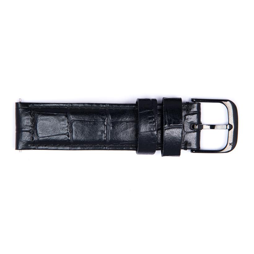 Dây Da Crocodile Stamperd Strap Knot SD-18BKBK Màu Đen - Duy Hoang
