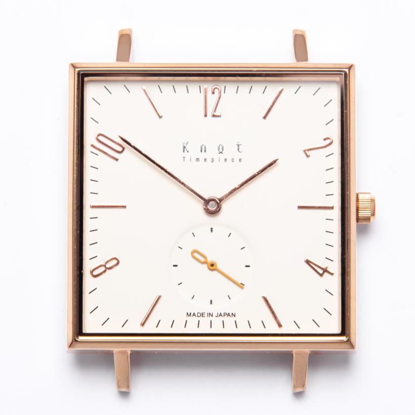 Mặt Đồng Hồ Knot Square SQ-32RGIV Màu Trắng Ngà - Duy Hoang