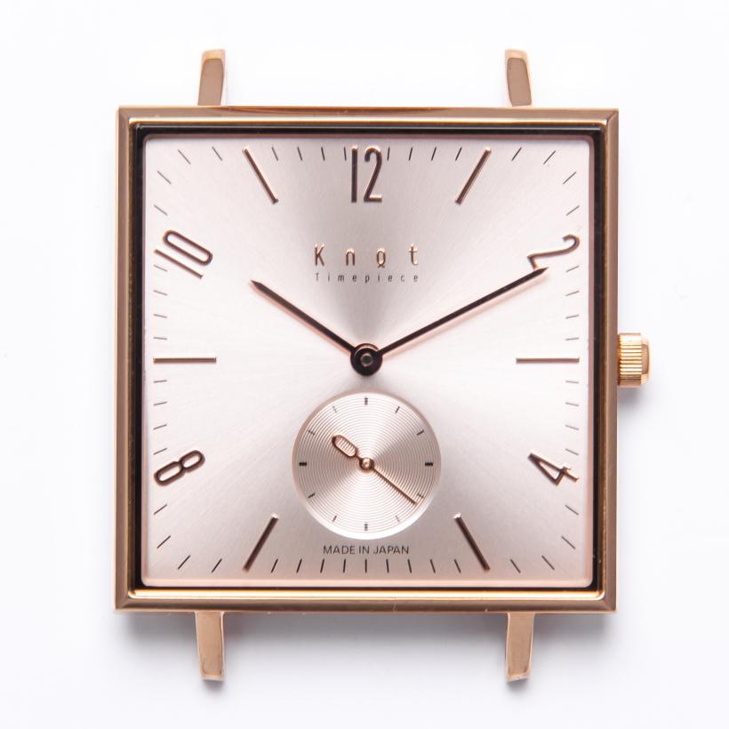 Mặt Đồng Hồ Knot Square SQ-32RGRG Màu Hồng Gold - Duy Hoang