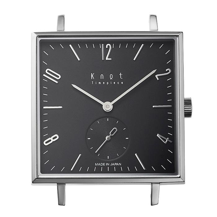 Mặt Đồng Hồ Knot Square SQ-32SVBK Màu Đen - Duy Hoang