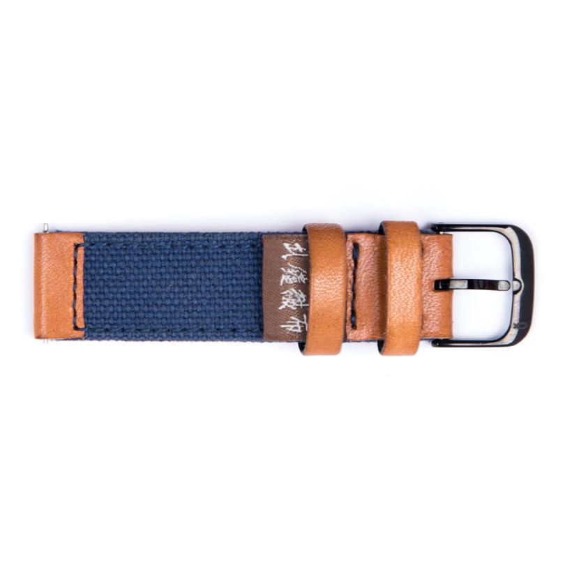 Dây Da Dệt Takeyari Knot STH-18NVBRBK Màu Xanh Navy - Duy Hoang