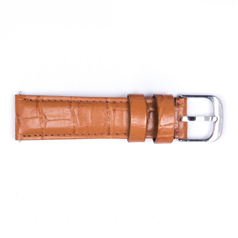 Dây Da Crocodile Stamperd Strap Knot TD-16BRSV Màu Nâu - Duy Hoang