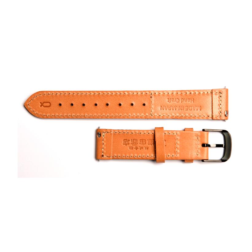 Dây Đồng Hồ Da Tochigi Scotchgrain Straight Knot NTD-18BKBK Màu Đen - Duy Hoang