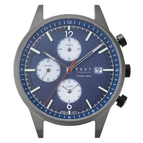 Mặt Đồng Hồ Knot Titanium Solar Chronograhph TSC-39TINV Màu Xanh Navie - Duy Hoang