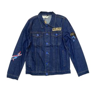 Áo Khoác Jean Nam Dapper Men's Denim Jacket Màu Xanh Size 3 - Duy Hoang