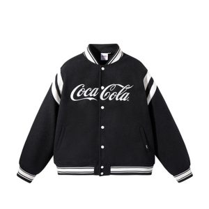 Áo Khoác Bomber Nam Coca-Cola Logo 80031086 Màu Đen Size M - Duy Hoang