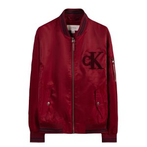 Áo Khoác Nam Calvin Klein CK Nylon Tipped Bomber Jacket 4RD524G - 601 Màu Đỏ Size M - Duy Hoang