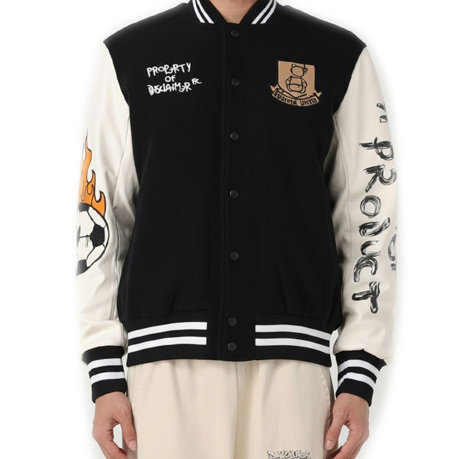 Áo Khoác Nam Disclaimer 24IDS54586 Màu Đen Trắng Size XS - Duy Hoang
