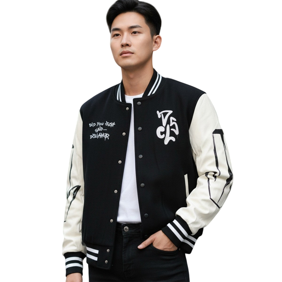 Áo Khoác Nam DISCLAIMER D3Y22T00C-Q11 Màu Đen Trắng Size XS - Duy Hoang