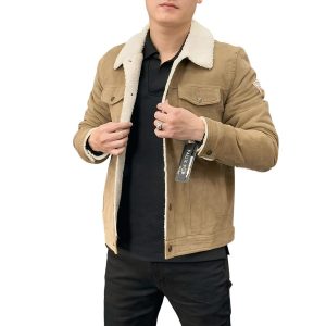 Áo Khoác Nam Guess 119RC222 STN Màu Be Size S - Duy Hoang