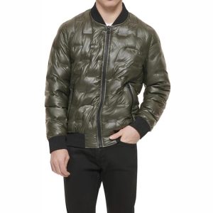 Áo Khoác Nam Guess AP219 - OLV Bomber Jacket Màu Xanh Rêu Size M - Duy Hoang