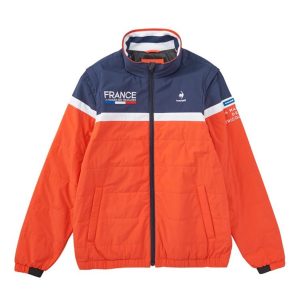 Áo Khoác Nam Le Coq Sportif Golf Jacket QGMUJK05 Màu Cam/Navy - Duy Hoang