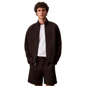 Áo Khoác Nỉ Nam Calvin Klein CK Ponte Tech Relaxed Track Jacket 4LC235G - 001 Màu Đen Size XS - Duy Hoang