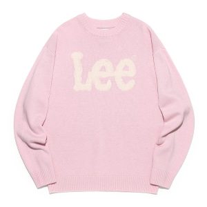 Áo Len Lee Big Twitch Logo Knit Màu Hồng - Duy Hoang