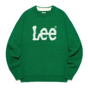 Áo Len Lee Big Twitch Logo LE2303KT02GN Màu Xanh Green Size S - Duy Hoang