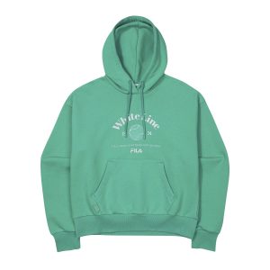 Áo Nỉ Hoodie Nữ Fila Lady Tennis Life FS2POF1361F-MGR Màu Xanh Green - Duy Hoang