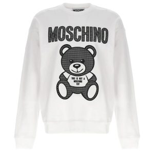 Áo Phông Nữ Moschino Dollar Teddy Bear Print Jersey Oversized TShirt Màu Trắng Size XXS - Duy Hoang