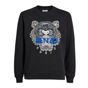 Áo Nỉ Sweater Nam Kenzo Icon Tiger Logo Sweatshirt Màu Đen/Xám Size S - Duy Hoang