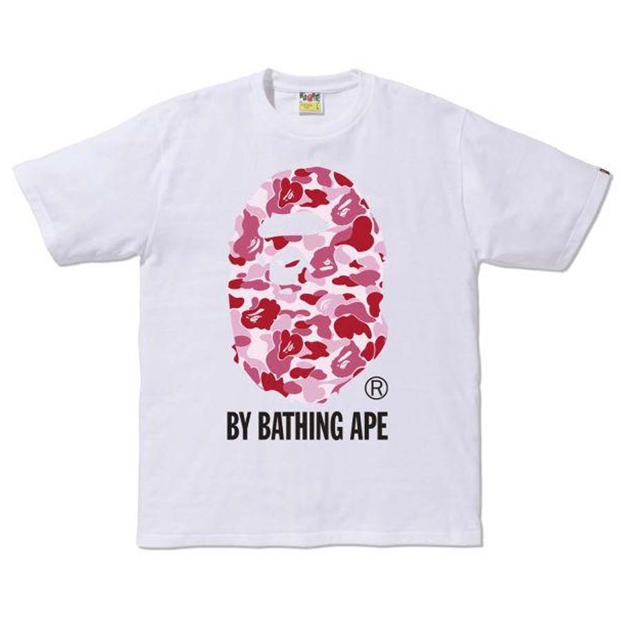 Áo Phông Bape ABC BY Bathing Ape Tee Màu Trắng Họa Tiết Hồng - Duy Hoang