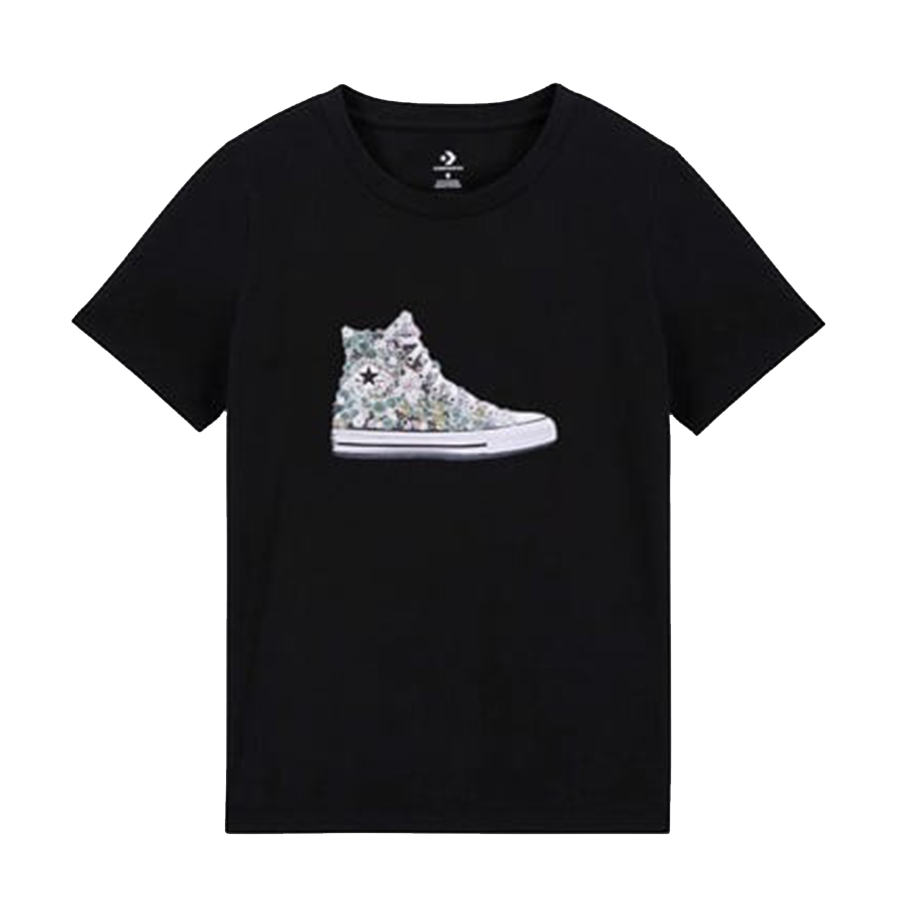 Áo Phông Converse Flower Chuck MT3072001 Tshirt Màu Đen - Duy Hoang