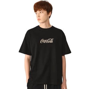 Áo Phông Nam Coca-Cola Logo Classic Tshirt Màu Đen Size S - Duy Hoang