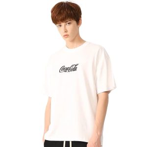 Áo Phông Nam Coca-Cola Logo Classic Tshirt Màu Trắng Size S - Duy Hoang