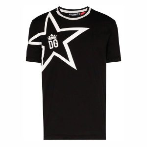 Áo Phông Nam Dolce & Gabbana D&G Black Cotton King G8KD0T Tshirt Màu Đen Size 46 - Duy Hoang