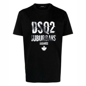 Áo Phông Nam Dsquared2 DSQ2 Suburbans S74GD1219 Tshirt Màu Đen Size M - Duy Hoang
