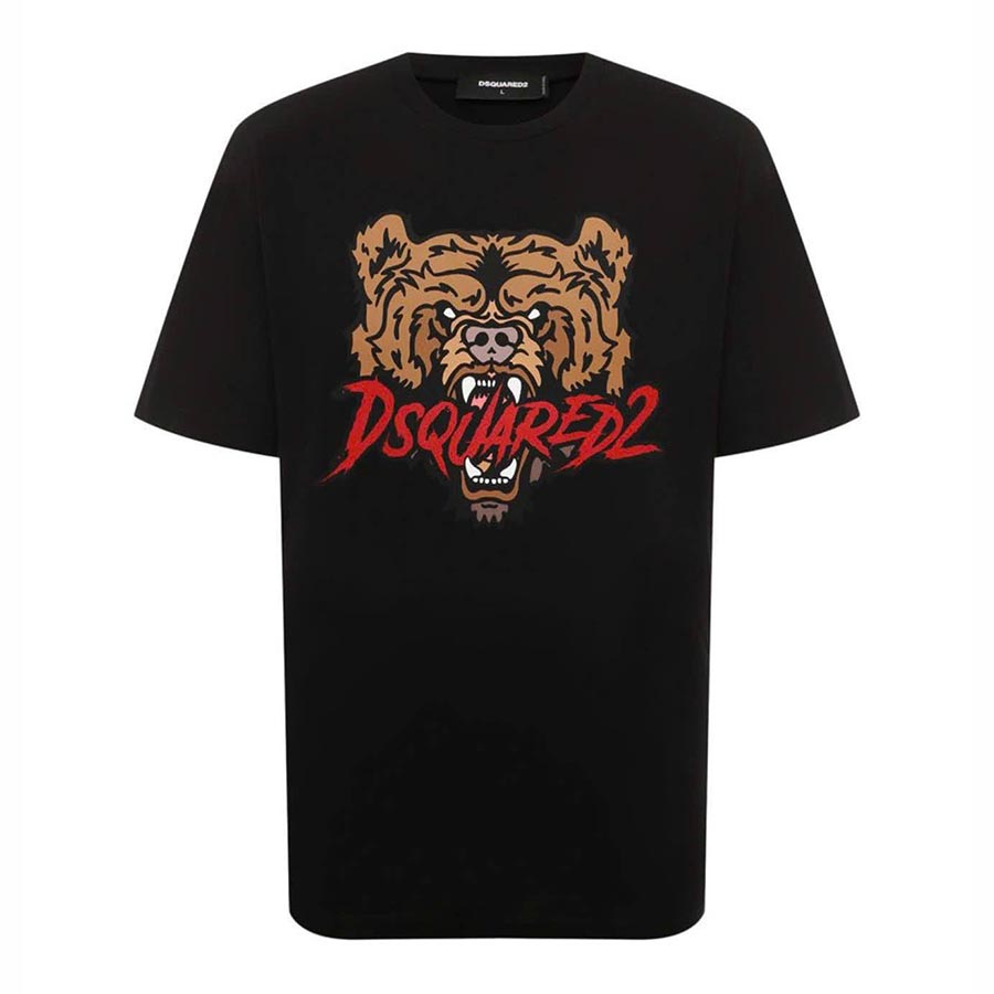 Áo Phông Nam Dsquared2 With Bear Print S74GD1316 Tshirt Màu Đen Size S - Duy Hoang