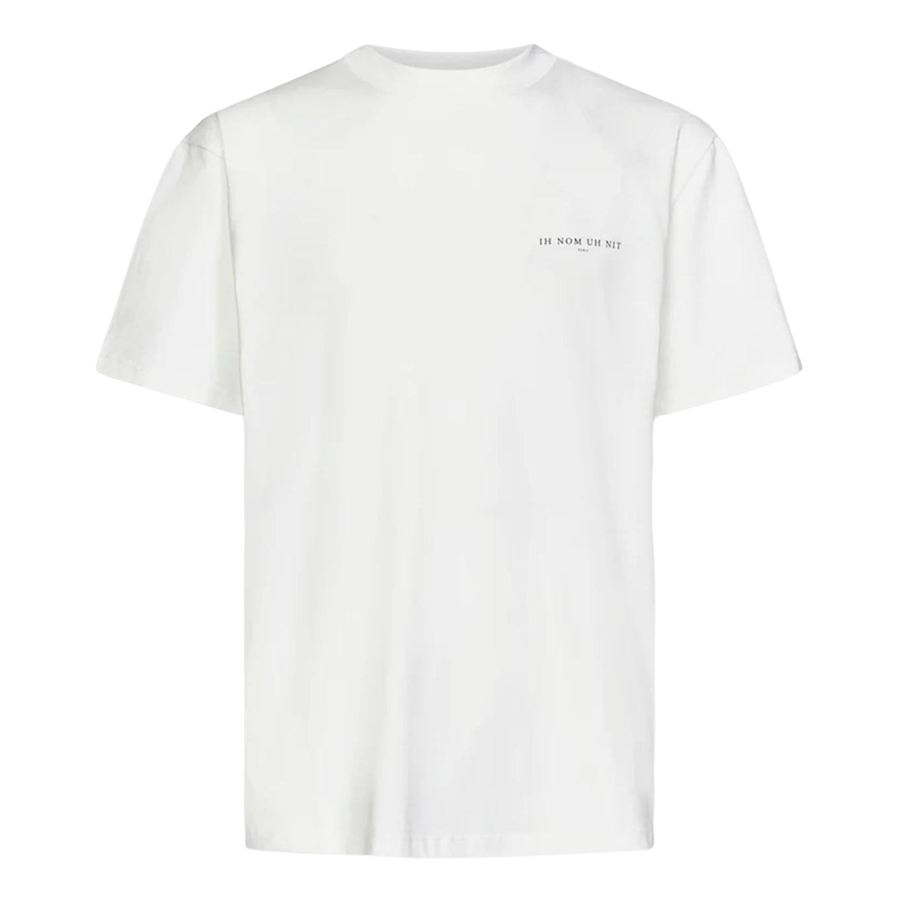 Áo Phông Nam Ih Nom Uh Nit White With Mask Logo Printed Tshirt NUS23231 081 Màu Trắng - Duy Hoang