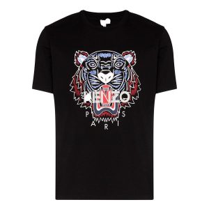 Áo Phông Nam Kenzo Tiger PFA55 Tshirt Màu Đen Size XS - Duy Hoang