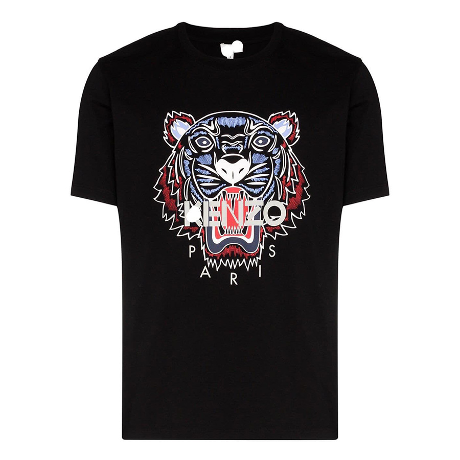 Áo Phông Nam Kenzo Tiger PFA55 Tshirt Màu Đen Size XS - Duy Hoang