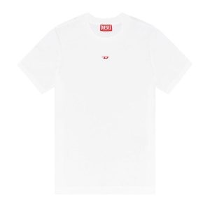 Áo Phông Nữ Diesel Tshirt With D Logo A051020AAXJ100 Màu Trắng Size XS - Duy Hoang