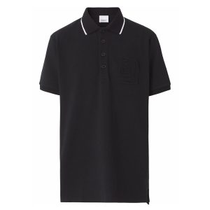 Áo Polo Nam Burberry Logo-Patch Shirt Màu Đen Size S - Duy Hoang
