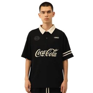 Áo Polo Nam Coca-Cola Logo Coke Màu Đen Size S - Duy Hoang
