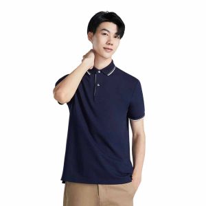 Áo Polo Nam DETERMINANT P01 Polo Short Navy Màu Xanh Navy Size S - Duy Hoang
