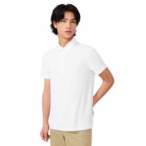 Áo Polo Nam DETERMINANT P12 Polo Short White Màu Trắng Size S - Duy Hoang