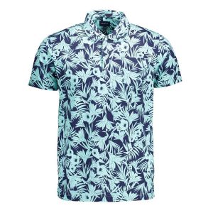 Áo Polo Nam Gant Short Sleeve Shirt 21012022091_AZZURRO_409 Màu Xanh Họa Tiết Size S - Duy Hoang