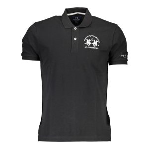 Áo Polo Nam La Martina Big Logo XMP010-PK001_NERO_09999 Màu Đen Size M - Duy Hoang