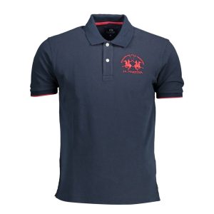 Áo Polo Nam La Martina Logo Shirt CCMP01PK001_F500D95_BLU07017 Màu Xanh Navy Size S - Duy Hoang