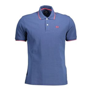 Áo Polo Nam La Martina Viền Cổ Thêu Logo Ngực Nhỏ Màu Xanh Dương Size M - Duy Hoang