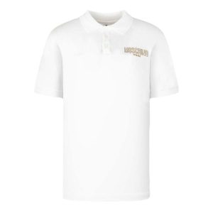Áo Polo Nam Moschino White With Logo Printed V3A1608 9411 0001 Màu Trắng - Duy Hoang