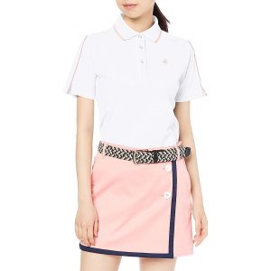 Áo Polo Nữ Le Coq Sportif Golf Women's Short Sleeve Shirt QGWVJA01 Màu Trắng - Duy Hoang