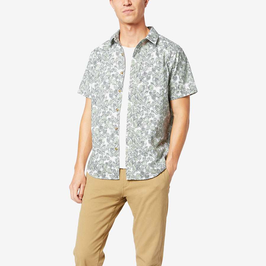Áo Sơ Mi Cộc Tay Dockers Camisa Multicolor - Calce Regular Phối Màu - Duy Hoang