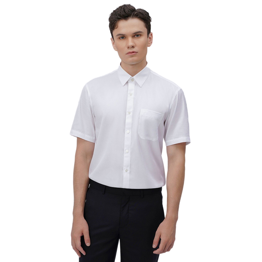 Áo Sơ Mi Cộc Tay Nam Giovanni SSS0024-1WH Màu Trắng Size L - Duy Hoang