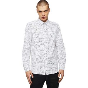 Áo Sơ Mi Dài Tay Nam Diesel Ven Nail Long Sleeve 00S010 – OLAVX Màu Trắng Size M - Duy Hoang