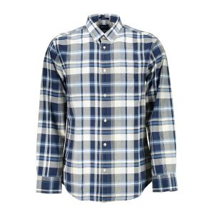 Áo Sơ Mi Dài Tay Nam Gant 19013015930 Màu Xanh Kẻ Size S - Duy Hoang