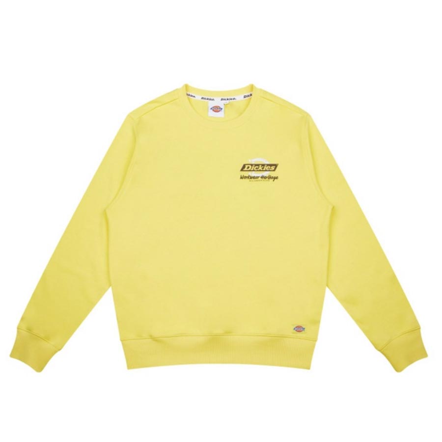 Áo Sweatshirt Dickies French Terry Brand Logo Print DK008723B71 Màu Vàng - Duy Hoang