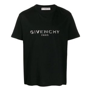 Áo Thun Nam Givenchy Black T-Shirt With White Lettering BM70WV3002 001 Màu Đen Size XS - Duy Hoang