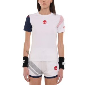 Áo Thun Nữ Hydrogen Pickleball Sport Stripes Tech T-Shirt TT1005-L85 Màu Trắng Size XS - Duy Hoang